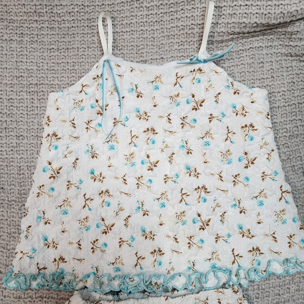 Vintage Textured Floral Pant Set Size 3t - Picture 2 of 9